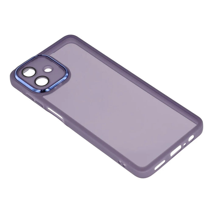 Bulk Purchasing 20Pcs For Samsung Galaxy A08 5G / A08 4G / A07 4G Case Electroplated Camera Frame TPU Phone Cover Precise Cutouts - Transparent Purple - 3
