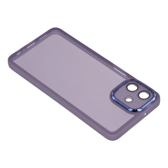 Bulk Purchasing 20Pcs For Samsung Galaxy A08 5G / A08 4G / A07 4G Case Electroplated Camera Frame TPU Phone Cover Precise Cutouts - Transparent Purple - 4