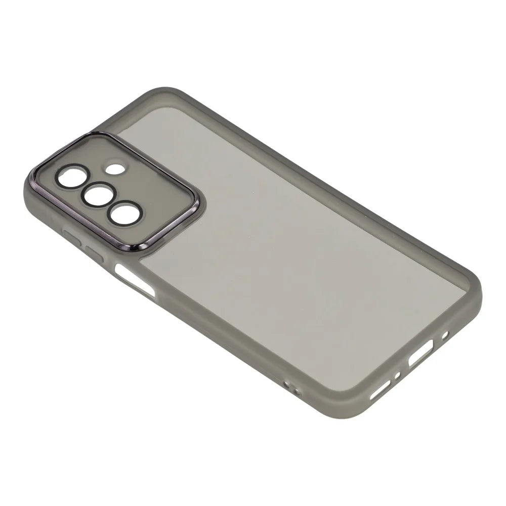 Bulk Purchasing 20Pcs For Samsung Galaxy A18 5G / A18 4G / A17 5G / A17 4G / A26 5G Case Electroplated Camera Frame TPU Phone Cover Precise Cutouts - Transparent Black - 3