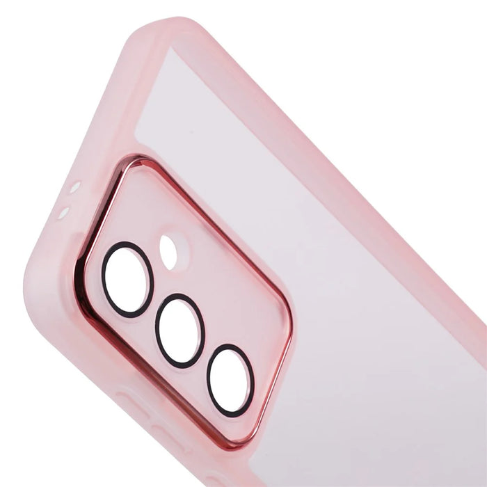 Bulk Purchasing 20Pcs For Samsung Galaxy S25 FE Case Electroplated Camera Frame TPU Phone Cover Precise Cutouts - Transparent Pink - 5