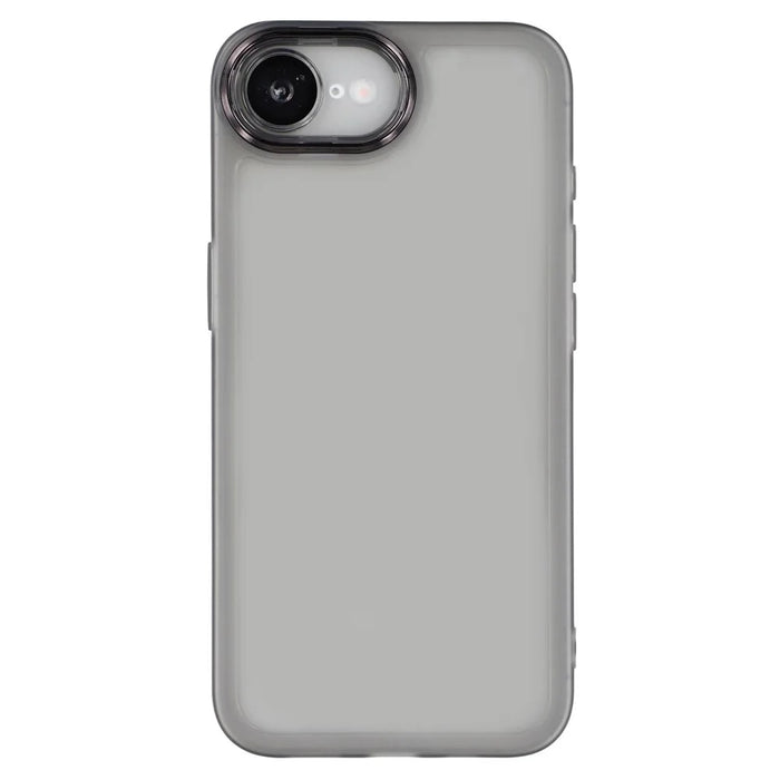 Bulk Purchasing 20Pcs For iPhone 17e / 16e Case Electroplated Camera Frame TPU Phone Cover Precise Cutouts - Transparent Black - 3