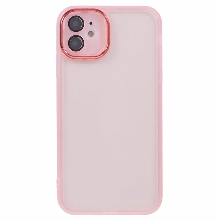 Bulk Purchasing 20Pcs For iPhone 11 Case Electroplated Camera Frame TPU Phone Cover Precise Cutouts - Transparent Pink - 3