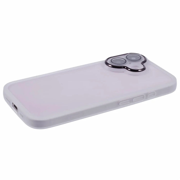 Bulk Purchasing 20Pcs For iPhone 16 Case Electroplated Camera Frame TPU Phone Cover Precise Cutouts - Transparent White - 5