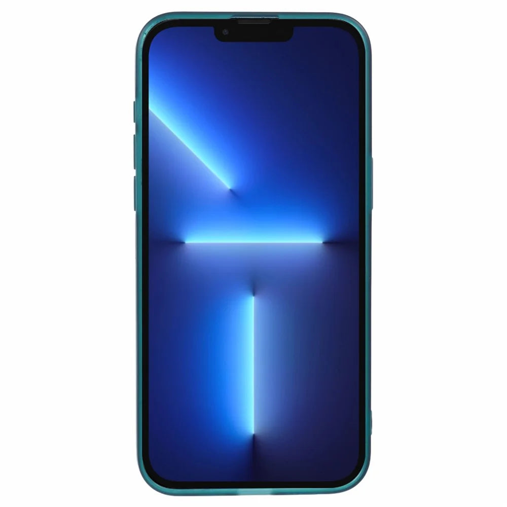 Bulk Purchasing 20Pcs For iPhone 13 Pro Case Electroplated Camera Frame TPU Phone Cover Precise Cutouts - Transparent Green - 2