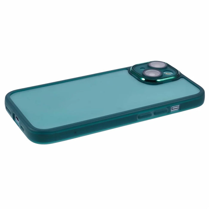 Bulk Purchasing 20Pcs For iPhone 13 Case Electroplated Camera Frame TPU Phone Cover Precise Cutouts - Transparent Green - 5