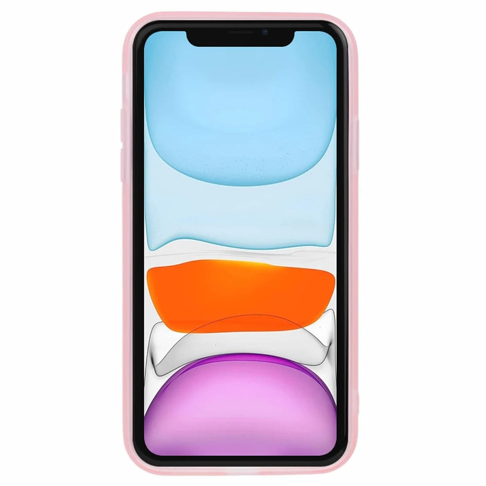 Bulk Purchasing 20Pcs For iPhone 12 Case Electroplated Camera Frame TPU Phone Cover Precise Cutouts - Transparent Pink - 2