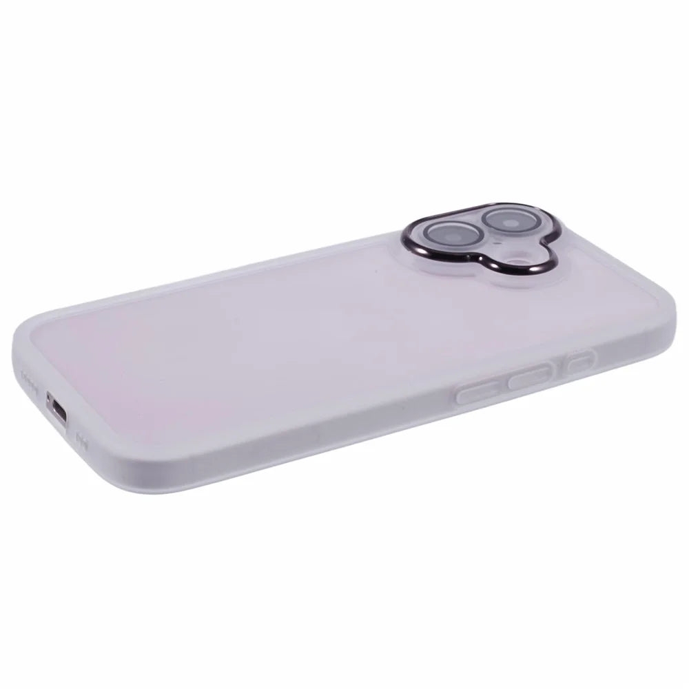 Bulk Purchasing 20Pcs For iPhone 16 Plus Case Electroplated Camera Frame TPU Phone Cover Precise Cutouts - Transparent White - 5