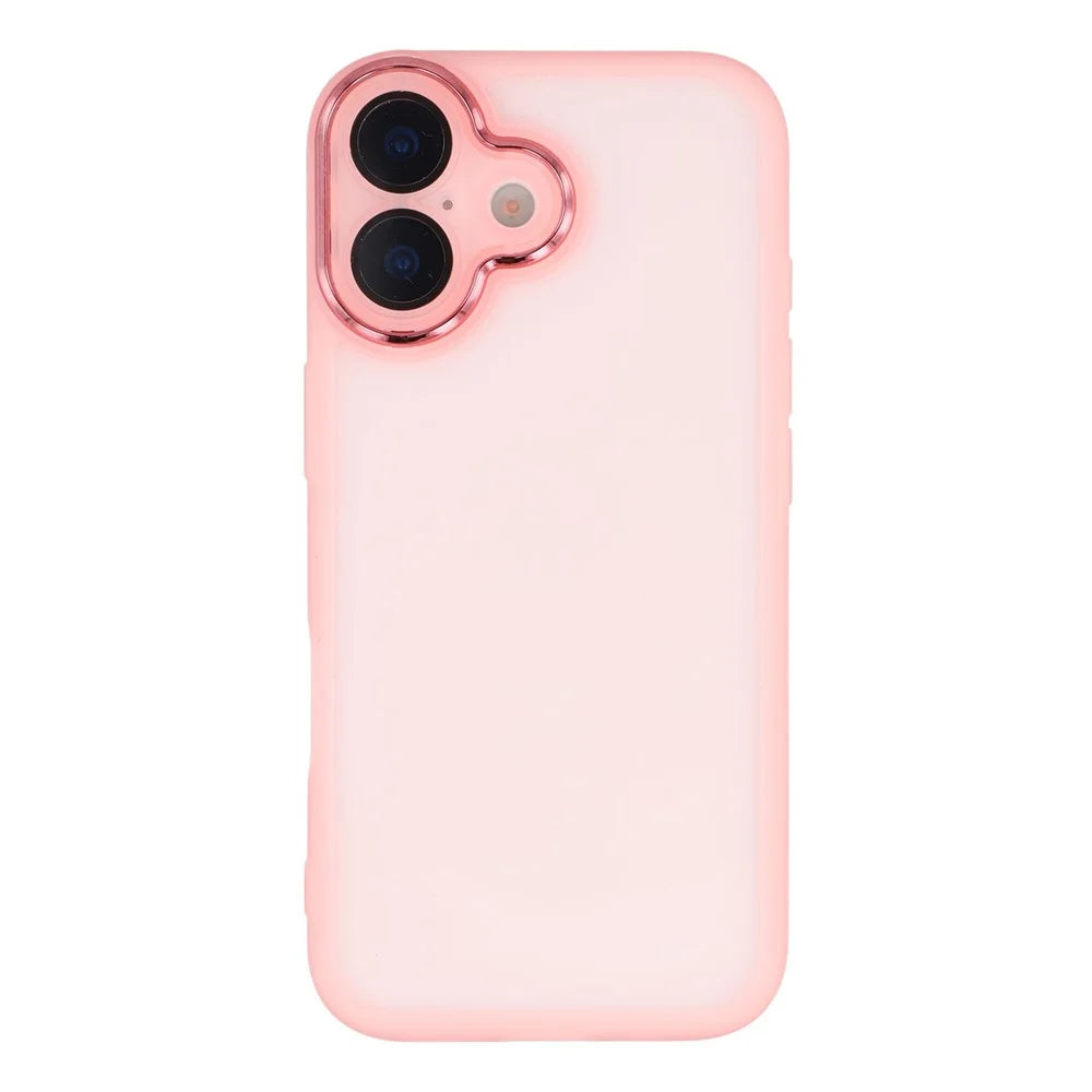 Bulk Purchasing 20Pcs For iPhone 17 Case Electroplated Camera Frame TPU Phone Cover Precise Cutouts - Transparent Pink - 3