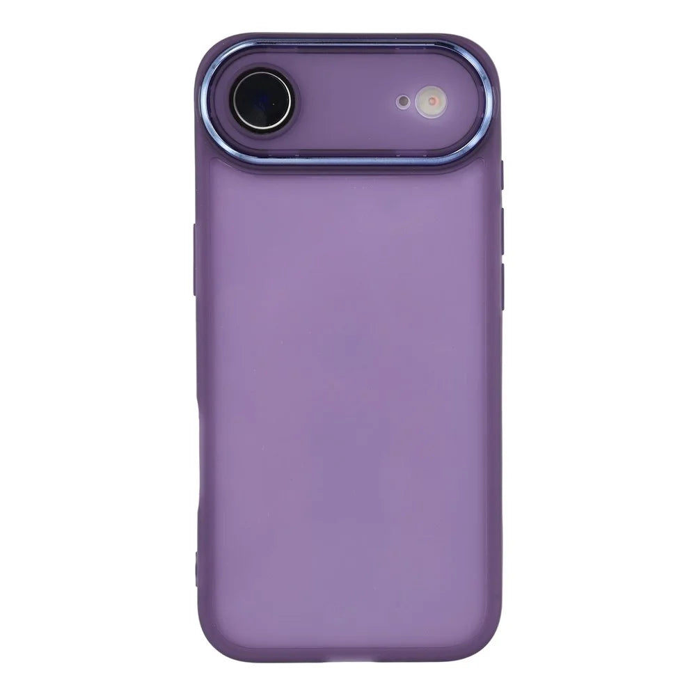 Bulk Purchasing 20Pcs For iPhone Air Case Electroplated Camera Frame TPU Phone Cover Precise Cutouts - Transparent Purple - 3