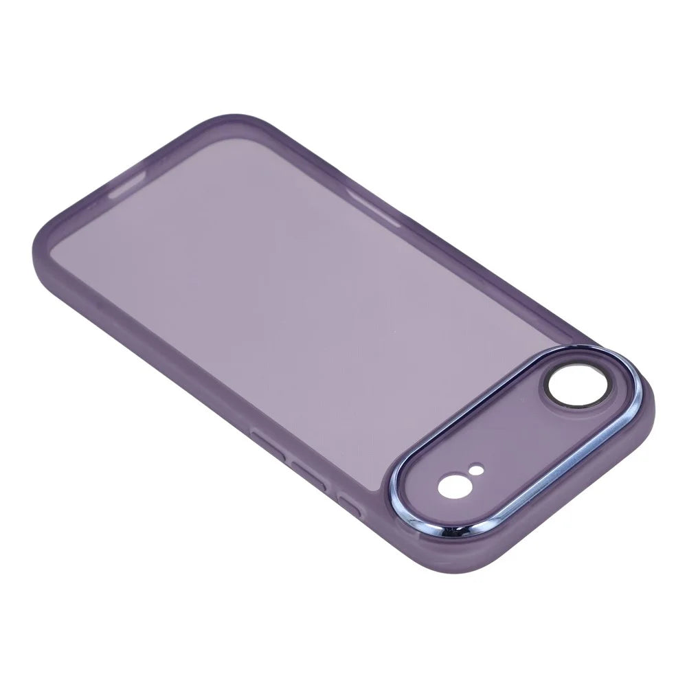 Bulk Purchasing 20Pcs For iPhone Air Case Electroplated Camera Frame TPU Phone Cover Precise Cutouts - Transparent Purple - 5