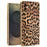 For Samsung Galaxy A06 4G Case Leopard Print PU Leather Coated PC + TPU Electroplating Phone Cover - 1