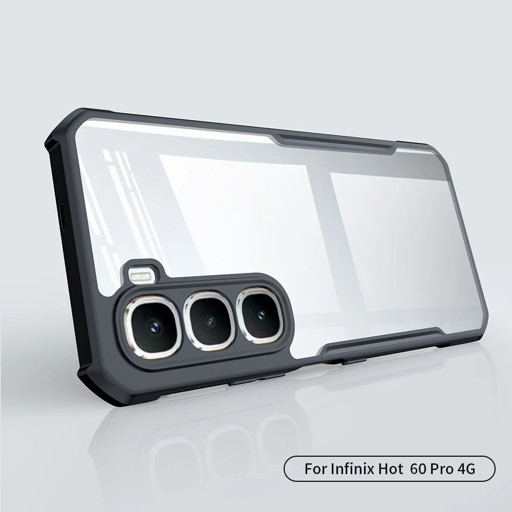 XUNDD For Infinix Hot 60 Pro 4G Case Dropproof TPU + Acrylic Clear Back Phone Cover - 2