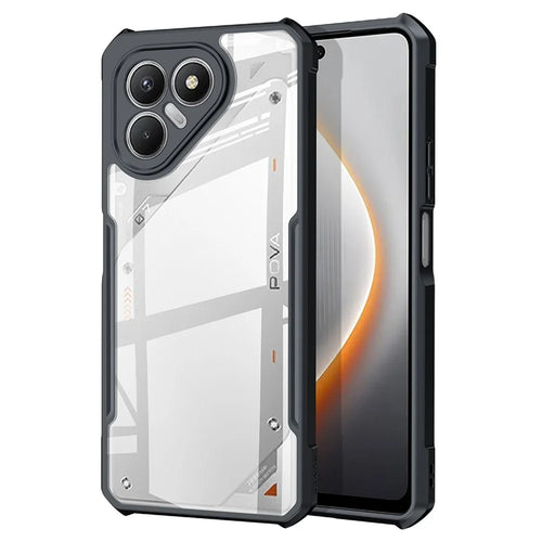 XUNDD For TECNO Pova 7 4G Case Dropproof TPU + Acrylic Clear Back Phone Cover - 1
