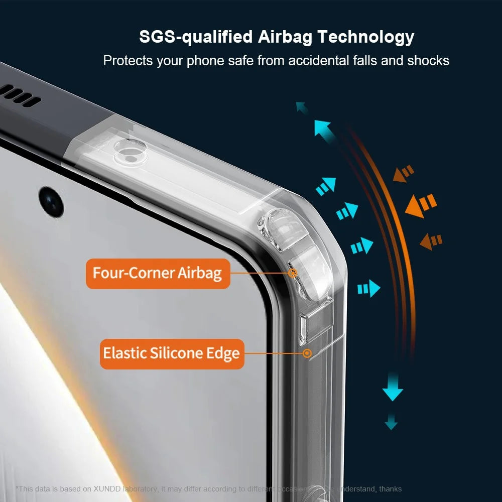 XUNDD For TECNO Pova 7 4G Case Dropproof TPU + Acrylic Clear Back Phone Cover - 4