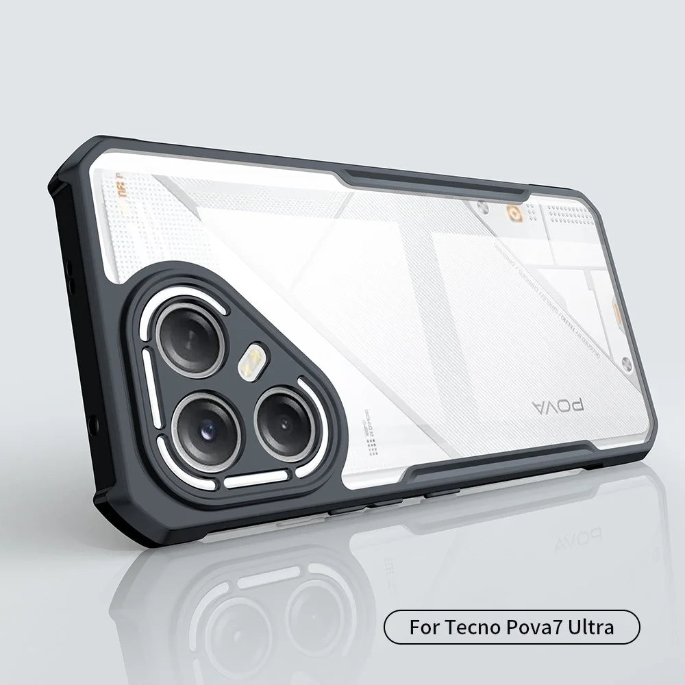 XUNDD For TECNO Pova 7 Ultra 5G Case Dropproof TPU + Acrylic Clear Back Phone Cover - 2
