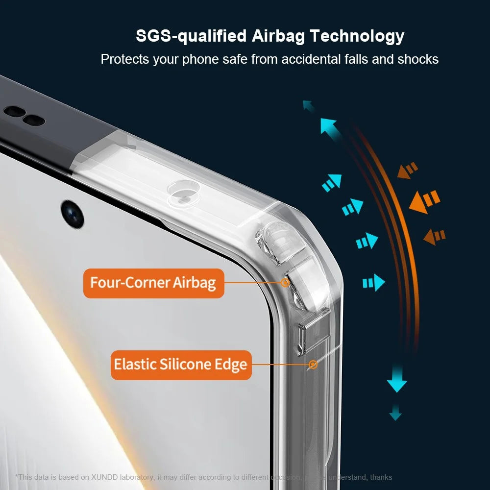 XUNDD For TECNO Pova 7 Ultra 5G Case Dropproof TPU + Acrylic Clear Back Phone Cover - 4