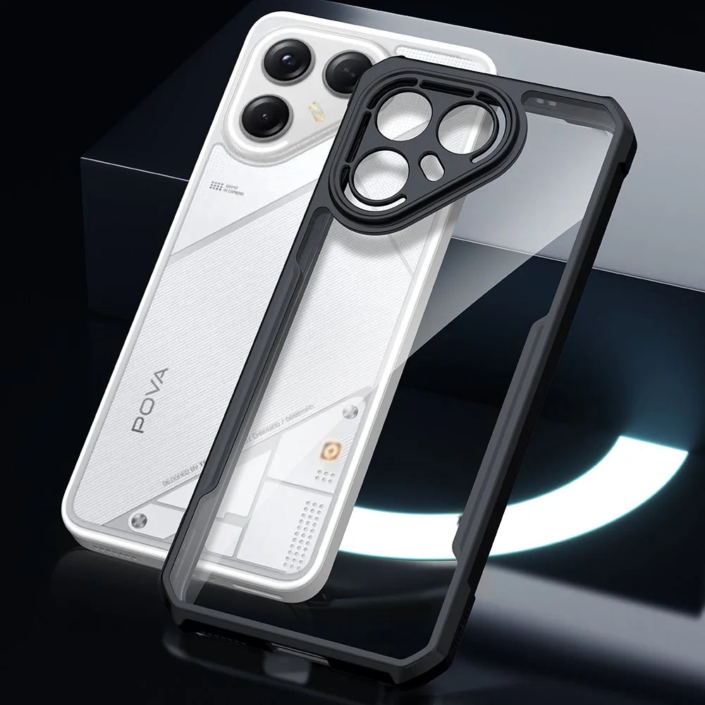 XUNDD For TECNO Pova 7 Ultra 5G Case Dropproof TPU + Acrylic Clear Back Phone Cover - 6