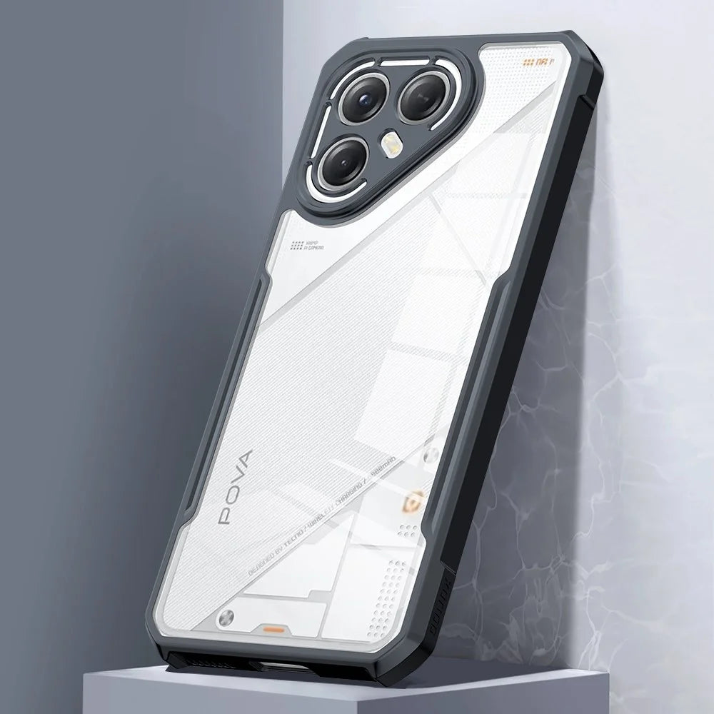 XUNDD For TECNO Pova 7 Ultra 5G Case Dropproof TPU + Acrylic Clear Back Phone Cover - 7