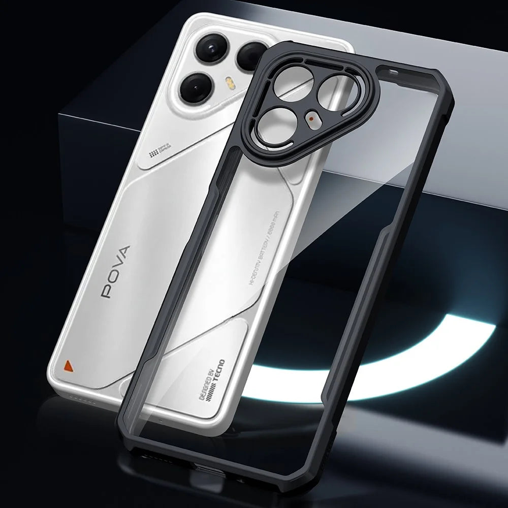 XUNDD For TECNO Pova 7 5G Case Dropproof TPU + Acrylic Clear Back Phone Cover - 6