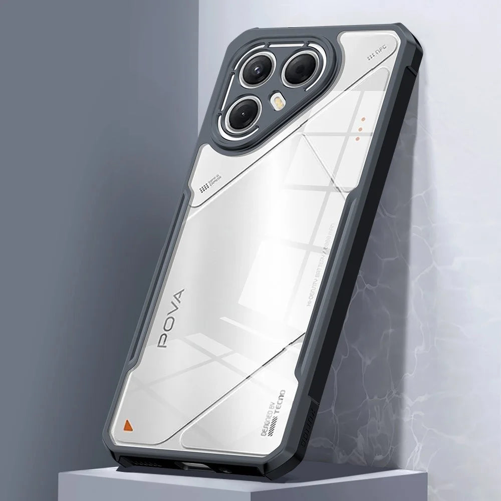 XUNDD For TECNO Pova 7 5G Case Dropproof TPU + Acrylic Clear Back Phone Cover - 7
