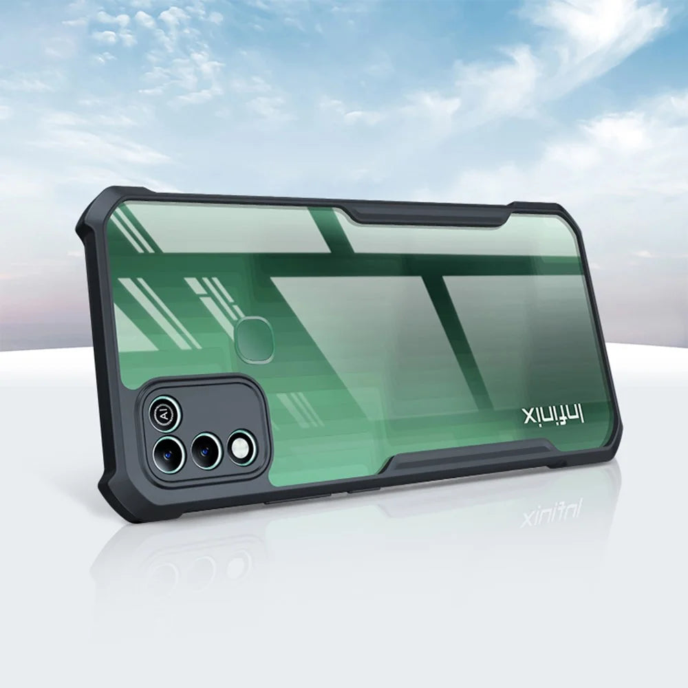 XUNDD For Infinix Hot 11 Play Case Dropproof TPU + Acrylic Clear Back Phone Cover - 3