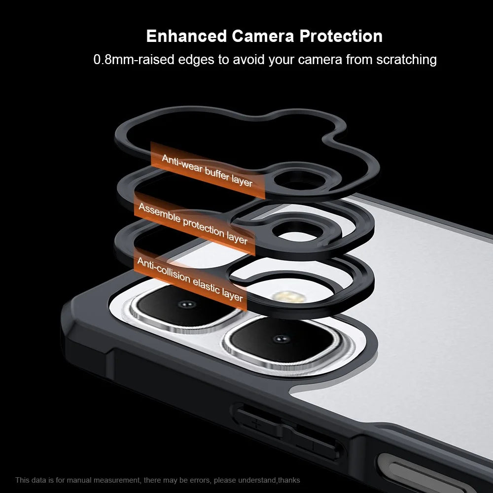 XUNDD For Infinix Smart 10 Case Dropproof TPU + Acrylic Clear Back Phone Cover - 5