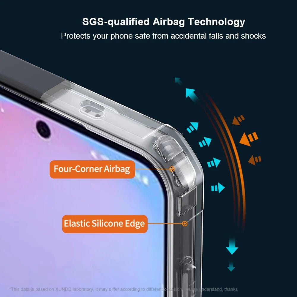 XUNDD For Samsung Galaxy S25 FE Case Dropproof TPU + Acrylic Clear Back Phone Cover - 4