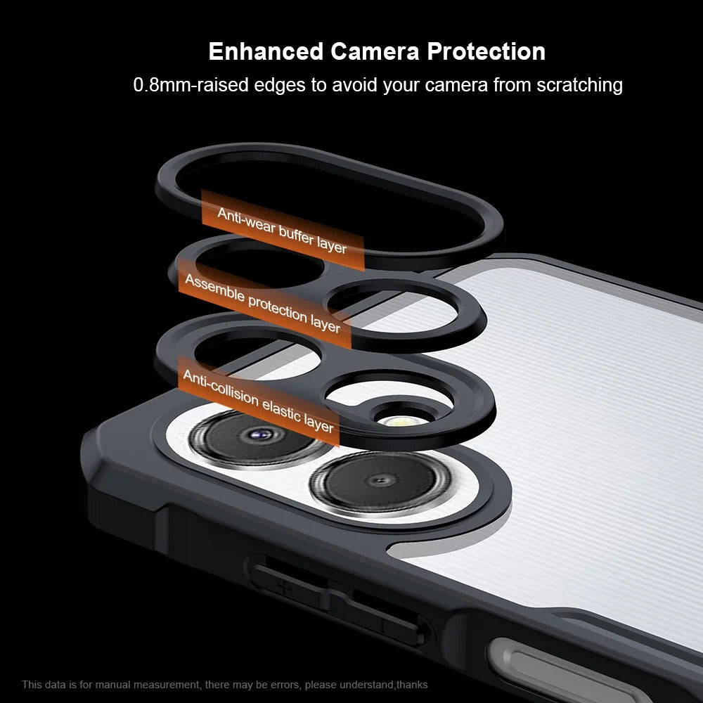 XUNDD For Samsung Galaxy A08 5G / A08 4G / A07 4G Case Dropproof TPU + Acrylic Clear Back Phone Cover - 5