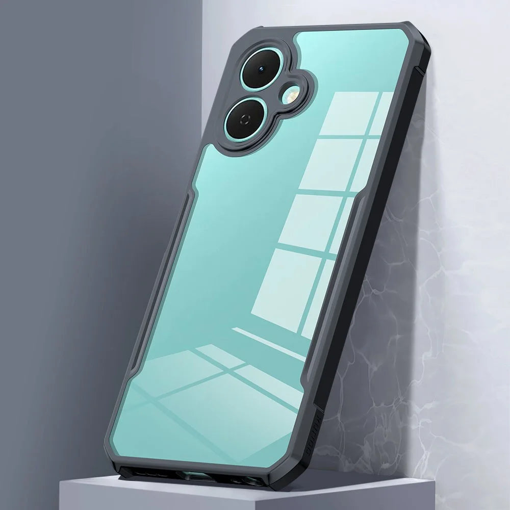 XUNDD For TECNO Spark Go 2 4G / Pop 10 Case Dropproof TPU + Acrylic Clear Back Phone Cover - 3