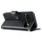 For Google Pixel 10 Pro XL Case Ring Buckle Wallet Stand Rhombus Crossbody Leather Mobile Cover - Black - 4