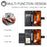 For Google Pixel 10 Pro XL Case Ring Buckle Wallet Stand Rhombus Crossbody Leather Mobile Cover - Black - 6