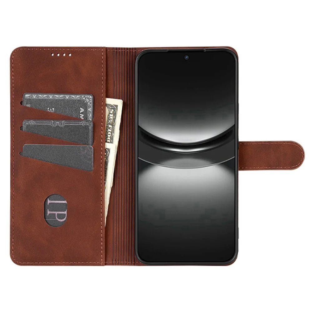AZNS For Samsung Galaxy A08 5G / A08 4G / A07 5G / A07 4G Case PU Leather Wallet Phone Cover - Brown - 3