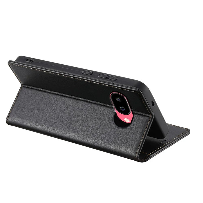 N.BEKUS P3 For Google Pixel 9a Case RFID Blocking Wallet Stand PU Leather Flip Phone Cover - Black - 3