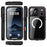 SHELLBOX For iPhone 17 Pro Max IP68 Waterproof Case Compatible with MagSafe Clear Phone Cover - Black - 3
