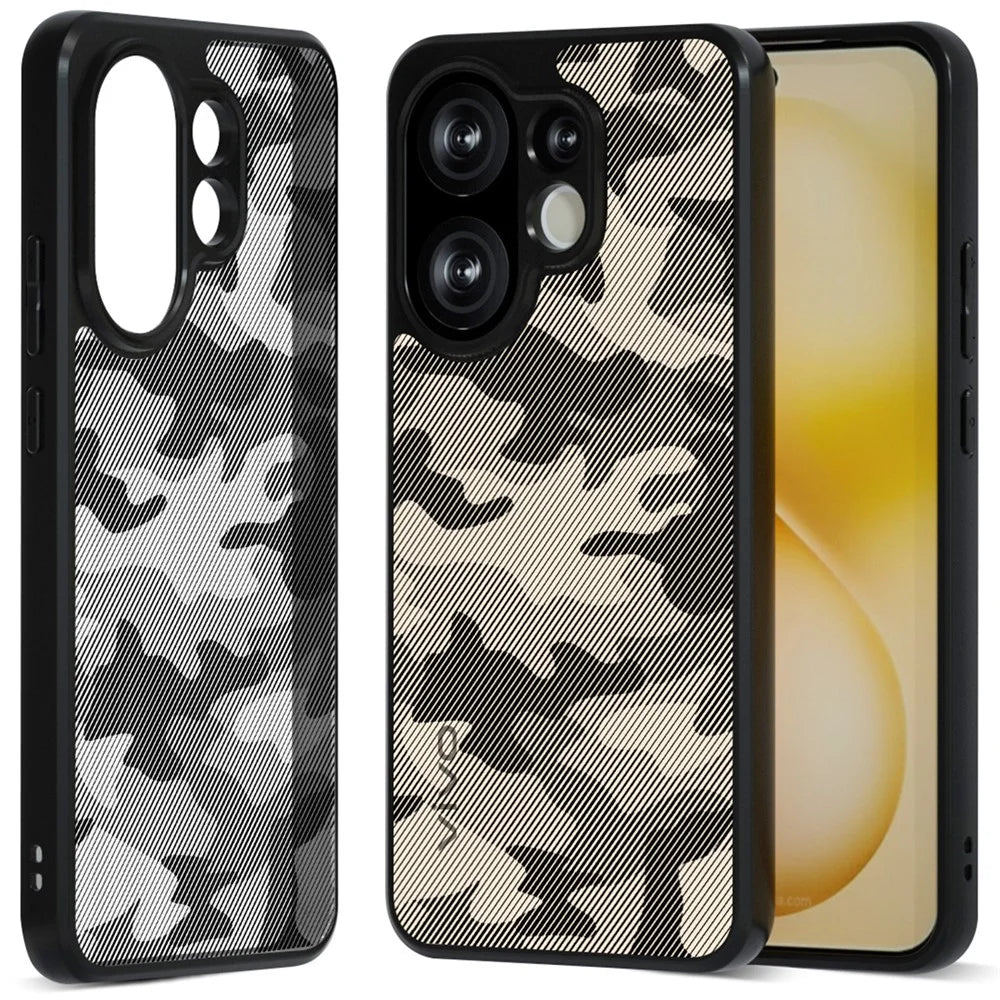 IBMRS For vivo S30 Pro mini 5G Case Soft TPU Frame Hard PC Back Anti-Fall Phone Cover - Artistic Camouflage - 1