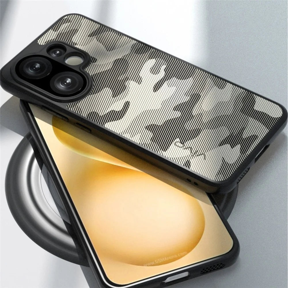 IBMRS For vivo S30 Pro mini 5G Case Soft TPU Frame Hard PC Back Anti-Fall Phone Cover - Artistic Camouflage - 2
