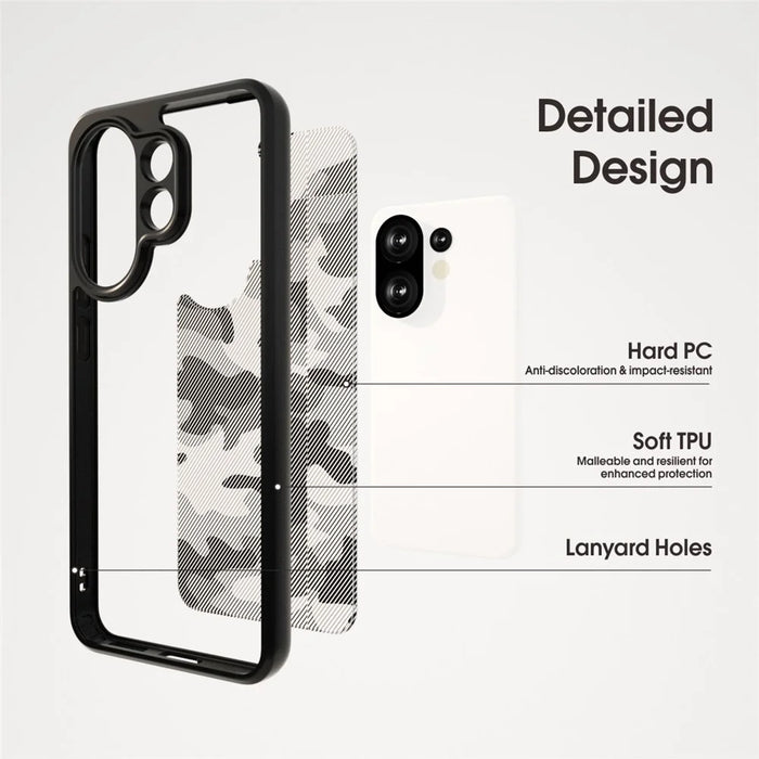 IBMRS For vivo S30 Pro mini 5G Case Soft TPU Frame Hard PC Back Anti-Fall Phone Cover - Artistic Camouflage - 3