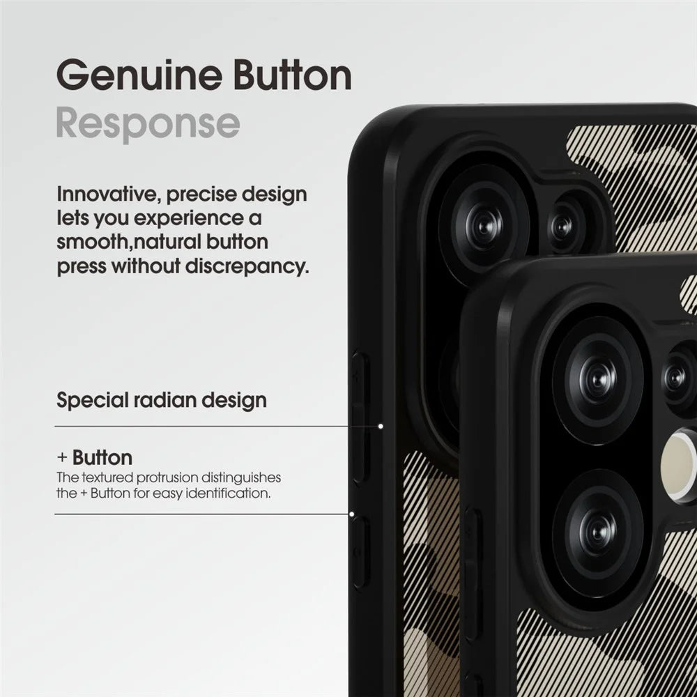 IBMRS For vivo S30 Pro mini 5G Case Soft TPU Frame Hard PC Back Anti-Fall Phone Cover - Artistic Camouflage - 4
