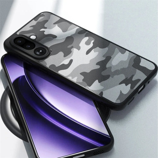 IBMRS For Samsung Galaxy M16 5G / F16 5G Case Soft TPU Frame Hard PC Back Anti-Fall Phone Cover - Artistic Camouflage - 2