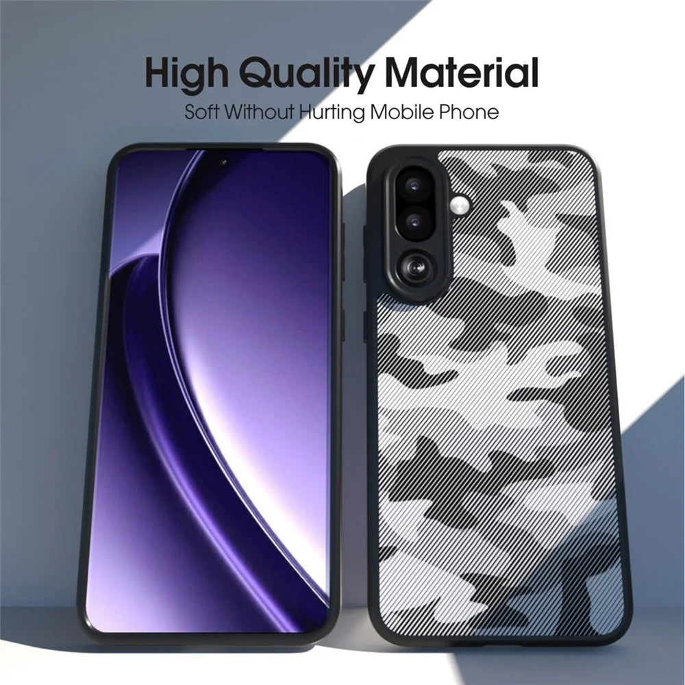 IBMRS For Samsung Galaxy M16 5G / F16 5G Case Soft TPU Frame Hard PC Back Anti-Fall Phone Cover - Artistic Camouflage - 5