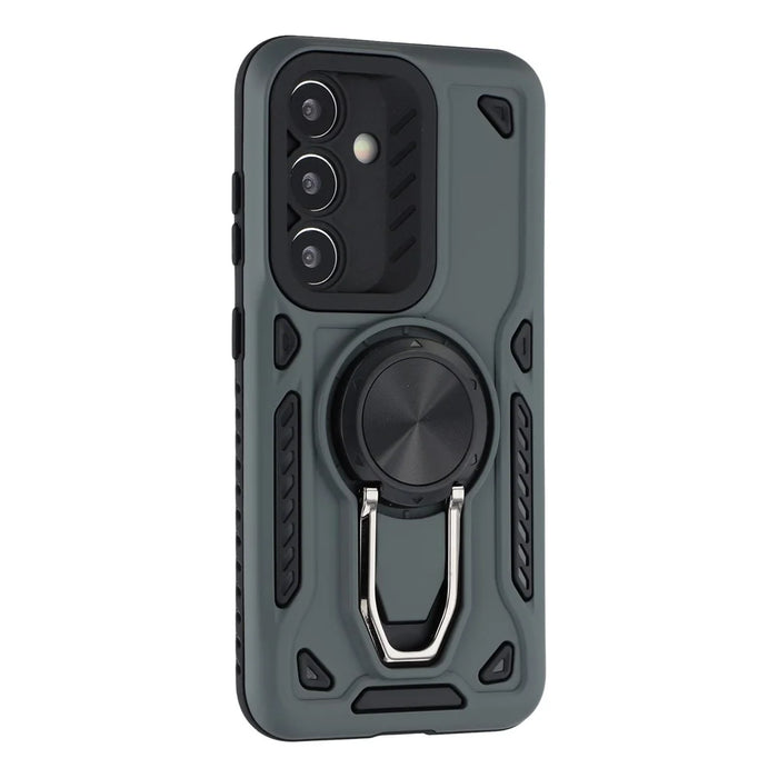 For Samsung Galaxy A17 5G / A17 4G Case with Kickstand Shockproof TPU + PC Phone Back Cover - Grey - 2