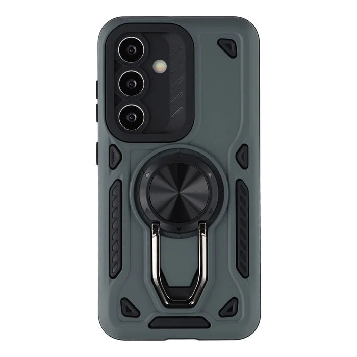 For Samsung Galaxy A16 5G / 4G Case with Kickstand Shockproof TPU + PC Phone Back Cover - Grey - 1