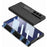 GKK For Samsung Galaxy Z Fold7 5G Case with Kickstand Hinge Protection PC + Tempered Glass Phone Cover - Carbon Fiber Texture - 3