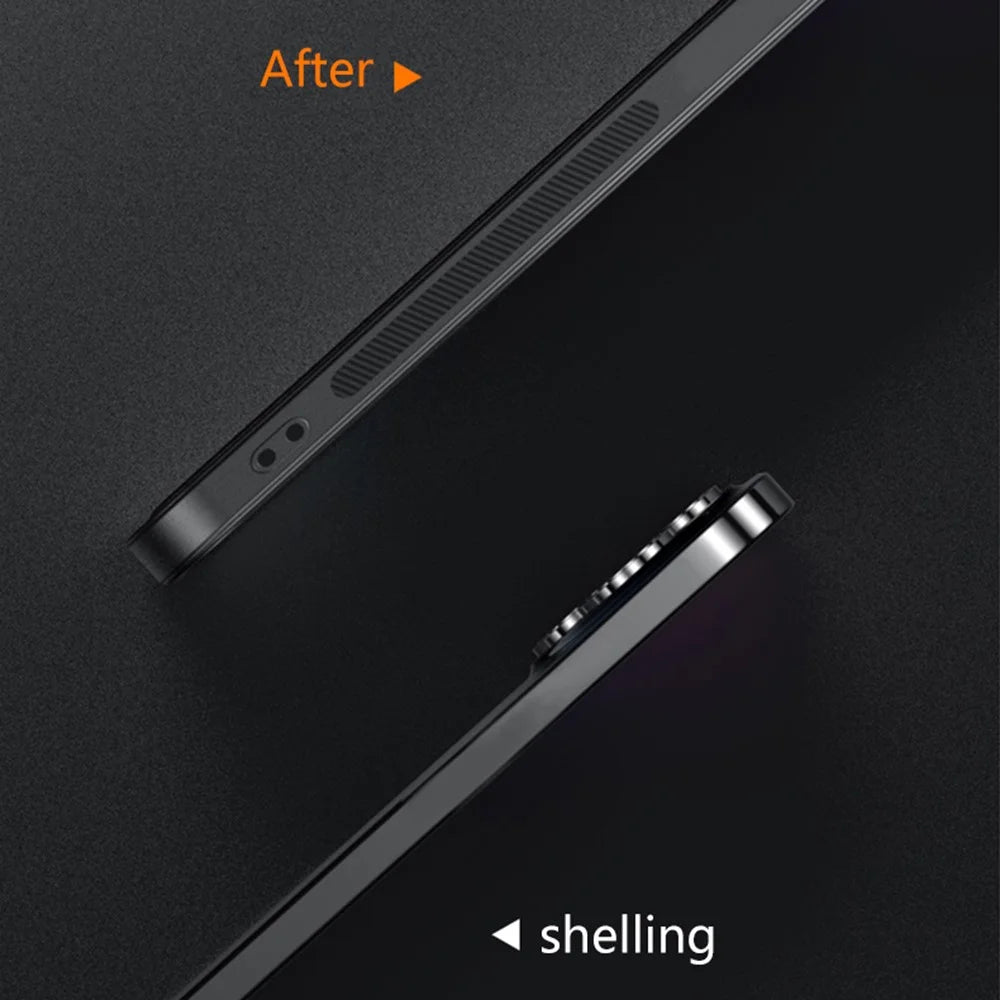 For Samsung Galaxy A16 5G / A16 4G Magnetic Case PU TPU PC Phone Back Cover with Metal Lens Frame - Black - 5