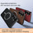 For Samsung Galaxy A55 5G Magnetic Case PU TPU PC Phone Back Cover with Metal Lens Frame - Black - 7