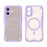 For iPhone 17 Magnetic Case Compatible with MagSafe TPU + PC Phone Back Cover - Purple - 2