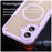 For iPhone 17 Magnetic Case Compatible with MagSafe TPU + PC Phone Back Cover - Purple - 3