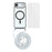 For iPhone Air Case Compatible with MagSafe Electroplating Edge TPU Phone Cover with Screen Film / Shoulder Strap - Silver - 1