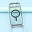 For iPhone Air Case Compatible with MagSafe Electroplating Edge TPU Phone Cover with Screen Film / Shoulder Strap - Silver - 7