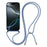 For iPhone 17 Pro Case Compatible with MagSafe Electroplating Edge TPU Phone Cover with Shoulder Strap - Blue - 2